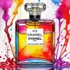 Splatter Chanel Bottle Art Diamond Painting